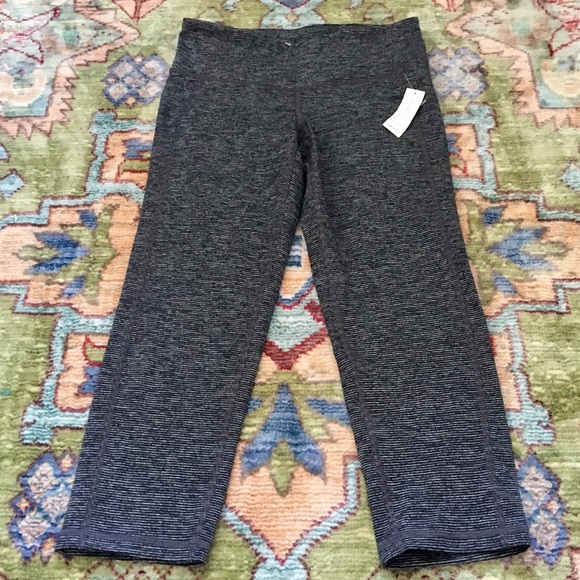 Old Navy Active Go-dry striped pants black & grey - Picture 1 of 4